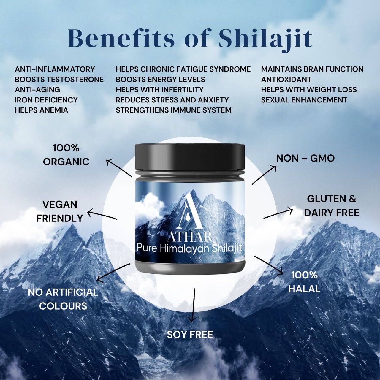 Athar Pure Himalayan Shilajit (10g)