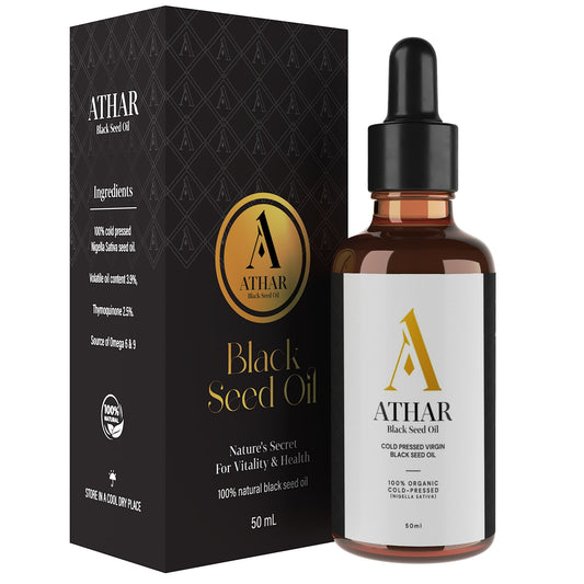 Athar Organic Cold-Pressed Black Seed Oil (50ml)
